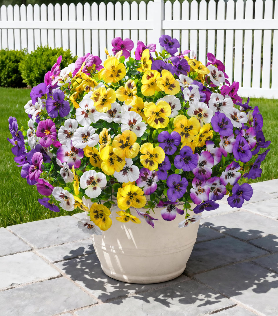 Ivydale 20pcs pansy bundles brighten outdoor spaces with maintenance-free color.