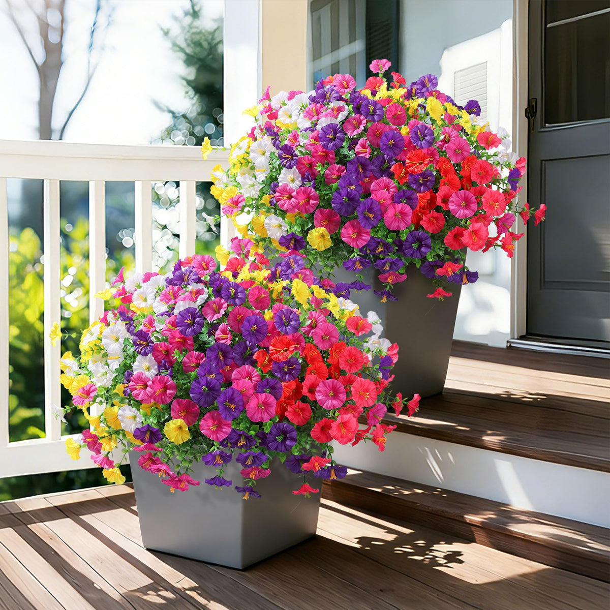 Ivydale realistic petunias close-up, lifelike petals for natural charm.