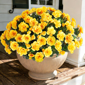 Ivydale artificial camellia outdoor bloom bundle with UV-resistant color.