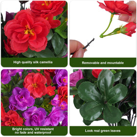 Ivydale outdoor camellia planter fuchsia adds color to balconies without watering