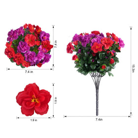 Ivydale outdoor camellia planter red highlights entryways with maintenance-free charm