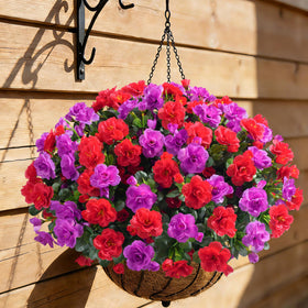 Ivydale outdoor camellia yard decor red-fuchsia bundle elevates seasonal setups