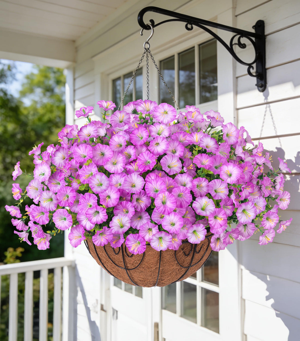 Ivydale artificial morning glory bundle closeup for vibrant year-round color outdoors