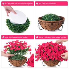Ivydale faux morning glory hanging garden for year-round color