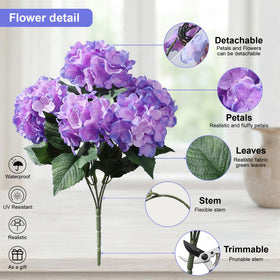 Ivydale hydrangea leaves with textured, realistic foliage.
