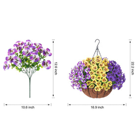 Ivydale mixed-color pansies provide cheerful outdoor color all year.