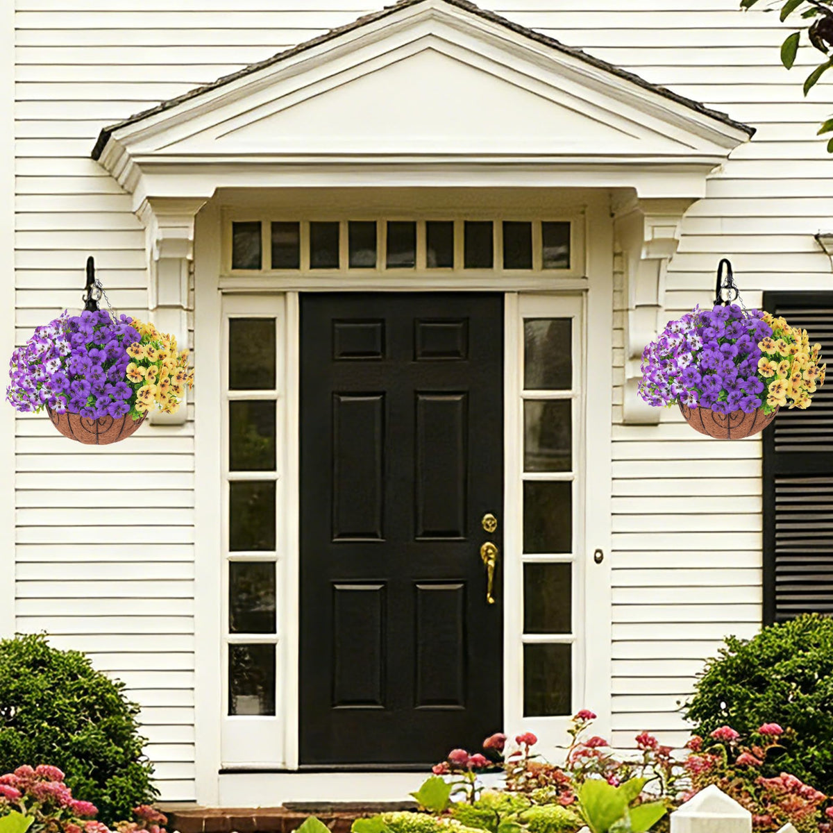 Ivydale outdoor pansies suit patios, balconies, and porches year-round.