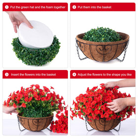 Ivydale basket assembly showing easy setup for instant display.