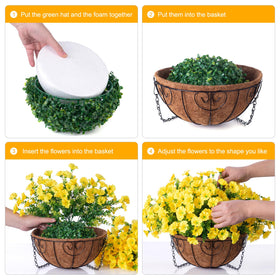 Ivydale basket with chain and foam ensures easy hanging