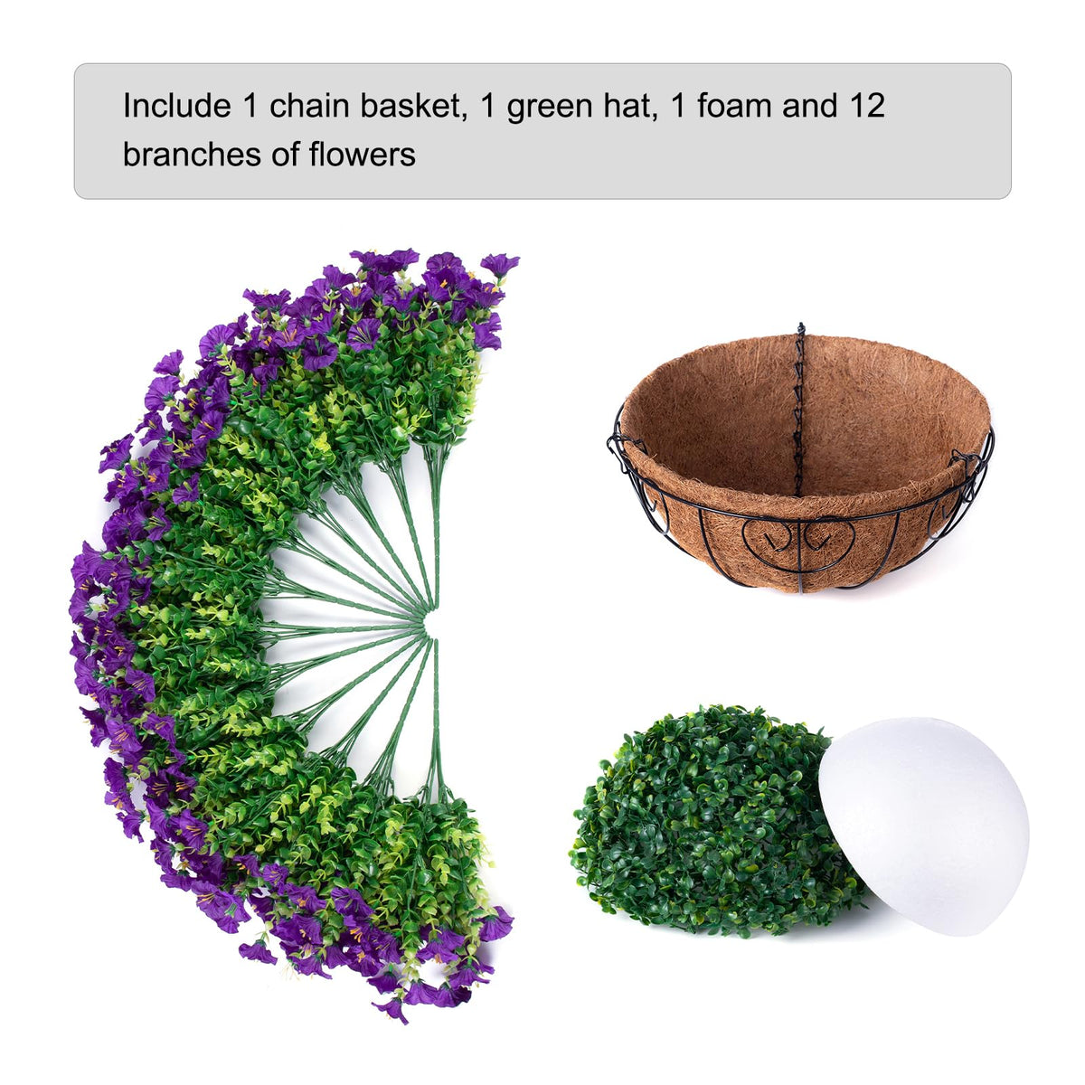 Ivydale foam insert keeps arrangement full and stable