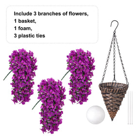 Ivydale hanging flowers assembly in five minutes for quick decorating.