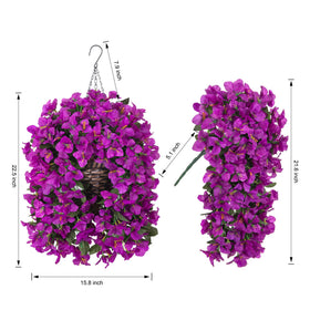 Ivydale Bougainvillea silk flowers closeup showing realistic petals and leaves.