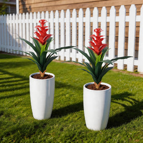 Ivydale bromeliad artificial flowers for yard and garden displays