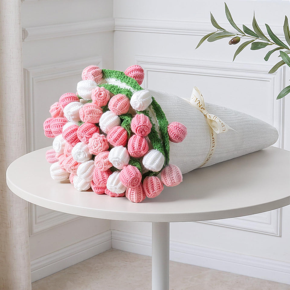 Ivydale crochet flower bouquet throw adds soft decor to your living room.