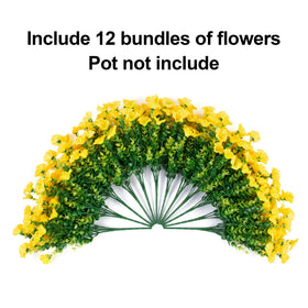 Ivydale fake flowers for outdoor planters create low-maintenance color without watering.