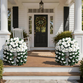 Ivydale geraniums UV-resistant design maintains color in sun.