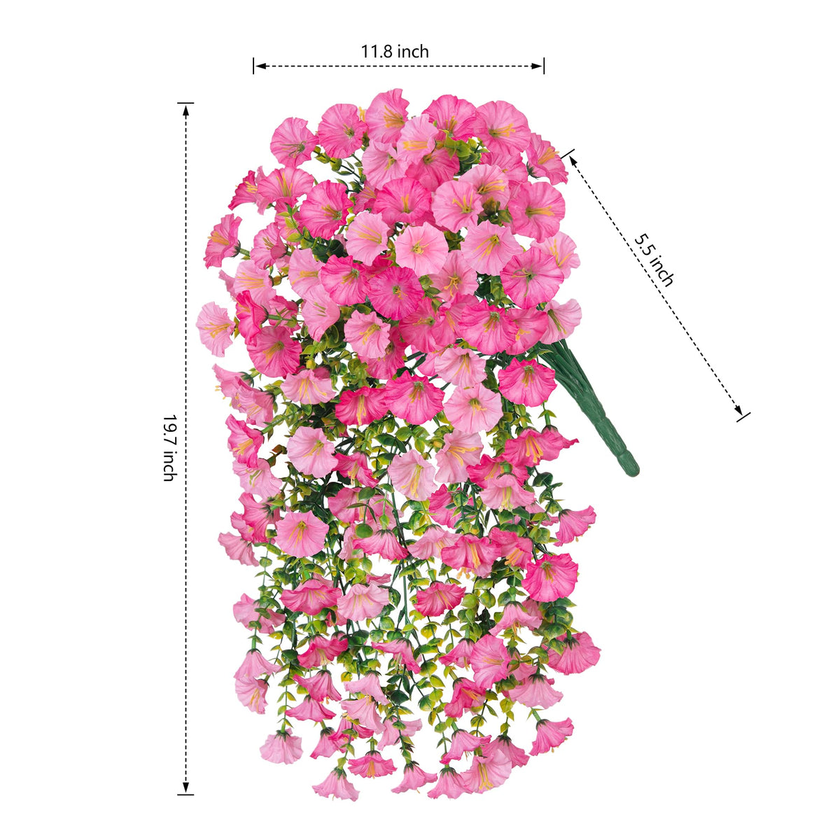 Ivydale hanging flowers pink branch variation 2 ideal for windowsills and balconies.