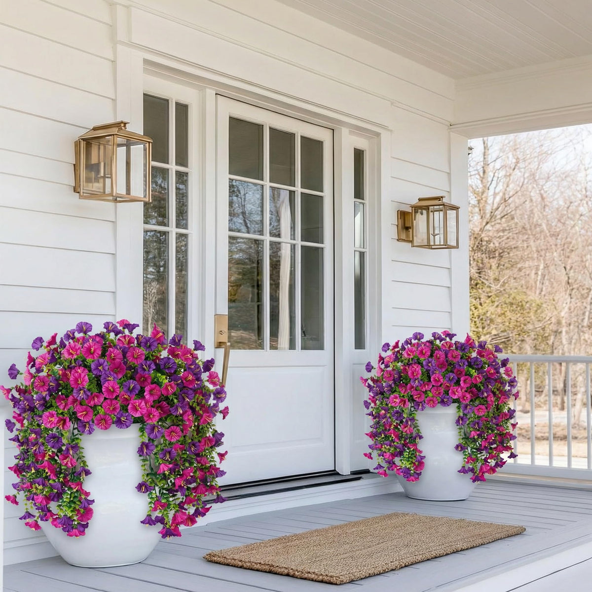 Ivydale hanging flowers decor wall doors and fences beautifully.