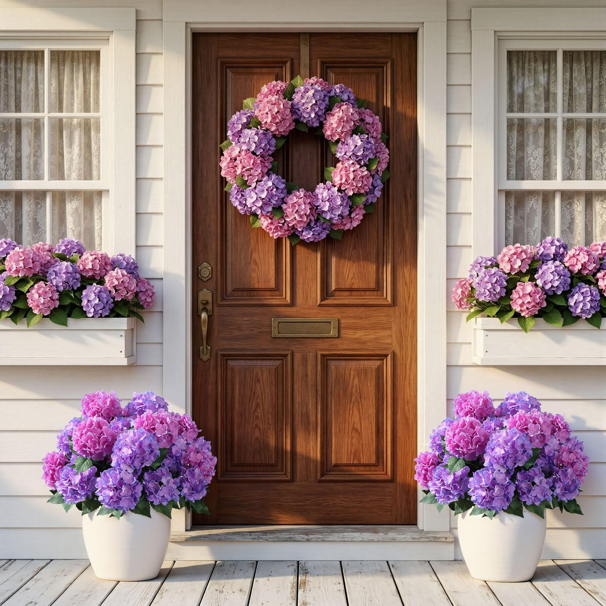 Ivydale hydrangea closeup-real texture captures natural feel.