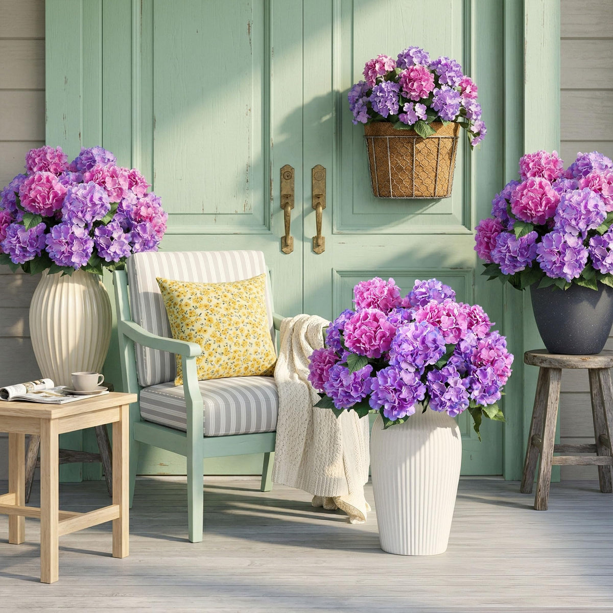 Ivydale hydrangea outdoor-01 vivid color for garden displays.
