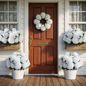 Ivydale indoor hydrangea vase ornament for living rooms and kitchens