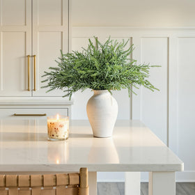 Ivydale lifelike leaves in an urn for an elegant entryway accent