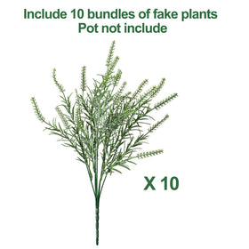 Ivydale outdoor artificial plants placed in a planter for yard decor