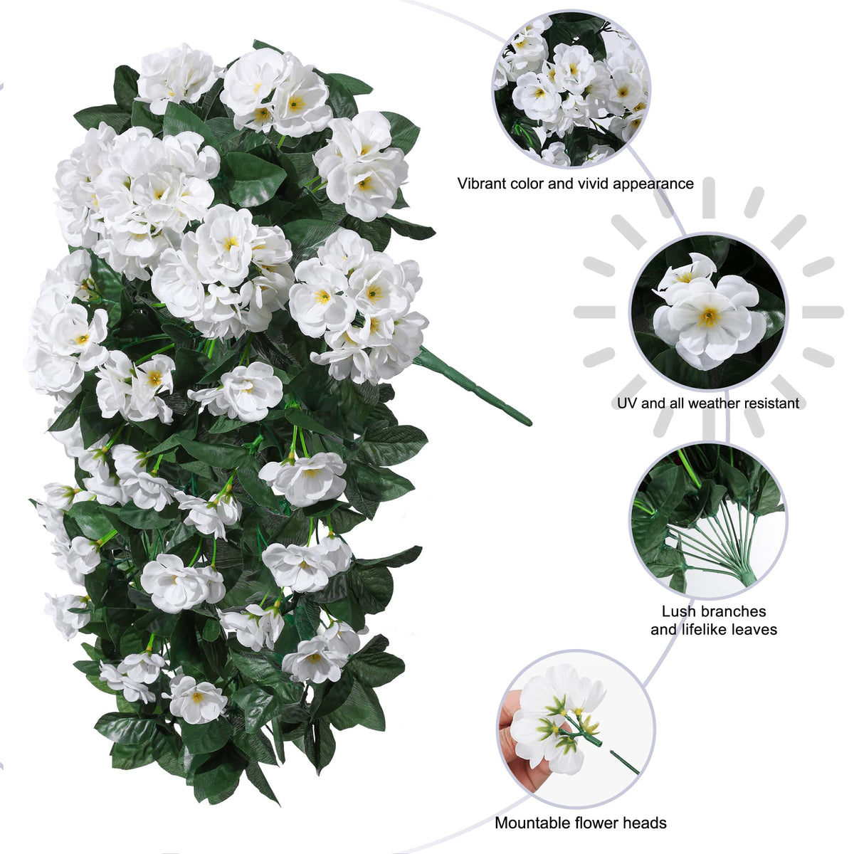 Ivydale outdoor faux flowers enhance entryways with minimal maintenance.