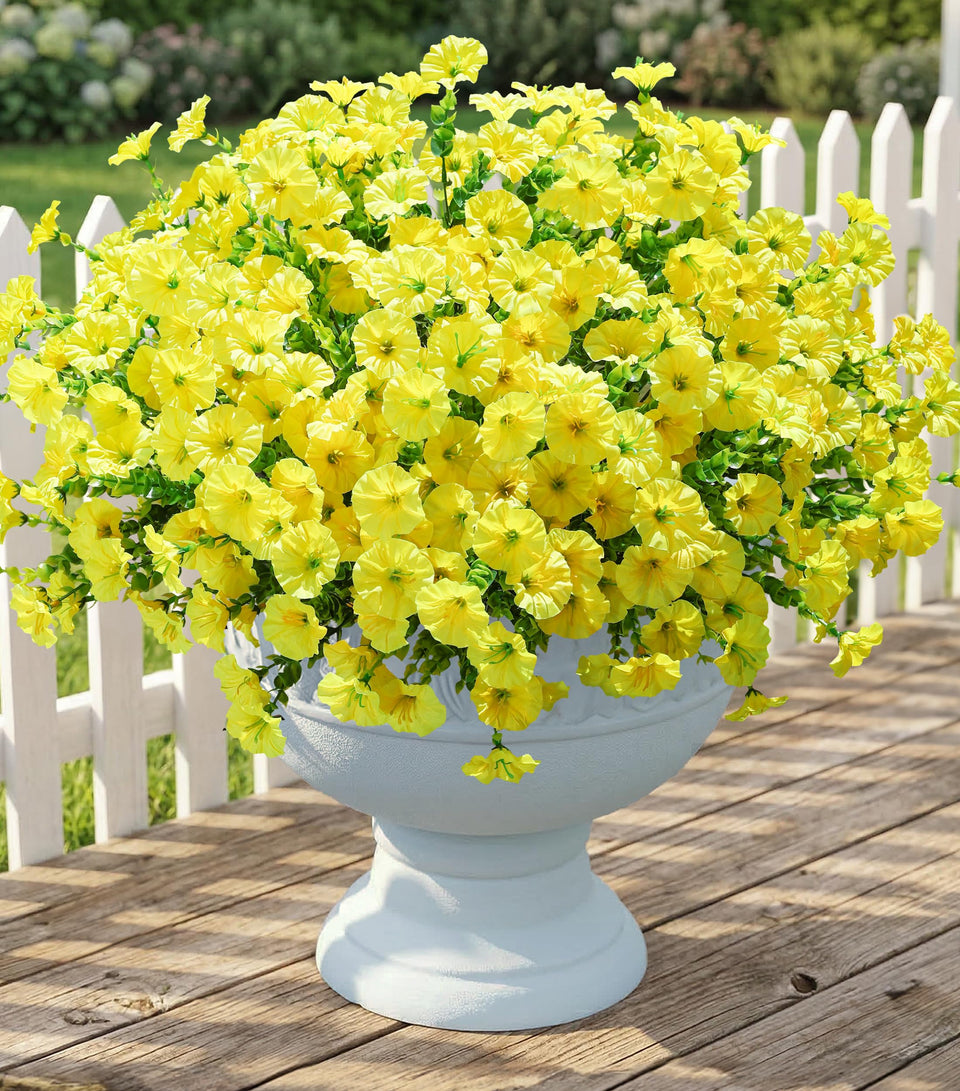 Ivydale outdoor morning glory 12 bundles with eucalyptus for year-round curb appeal.