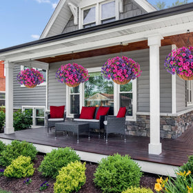 Ivydale outdoor UV-resistant hanging flowers stay vibrant in sun and rain
