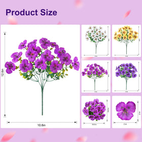 20 bundles included for versatile arrangements in planters and hanging baskets.