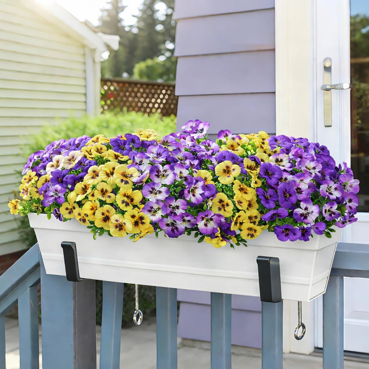 Ivydale pansies no-maintenance flower bed; perennial-looking color with ease.