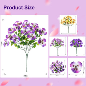 Ivydale pansies window-box display; splash of color for balcony or window containers.