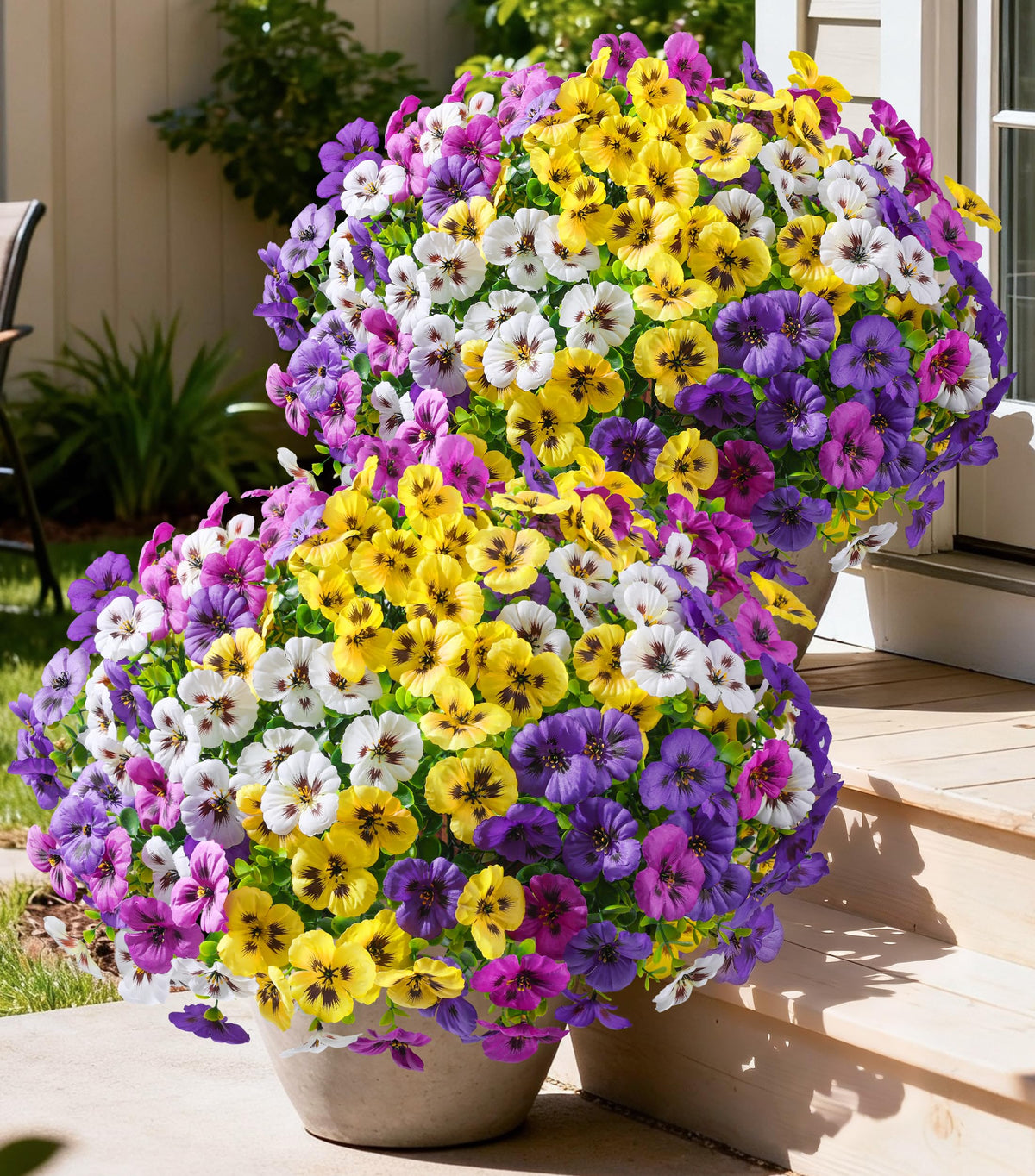 UV-resistant outdoor flowers stay bright under sun, reducing replacement needs.