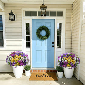 Ivydale close-up pansy detail showcases realistic petals and texture.