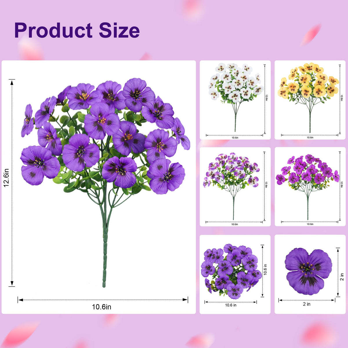 Ivydale pansy patio planters offer low-maintenance beauty.