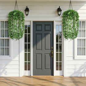 Ivydale porch decor eucalyptus image for front-door charm