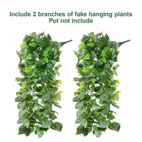 Ivydale pothos leaf detail showcases lifelike texture.