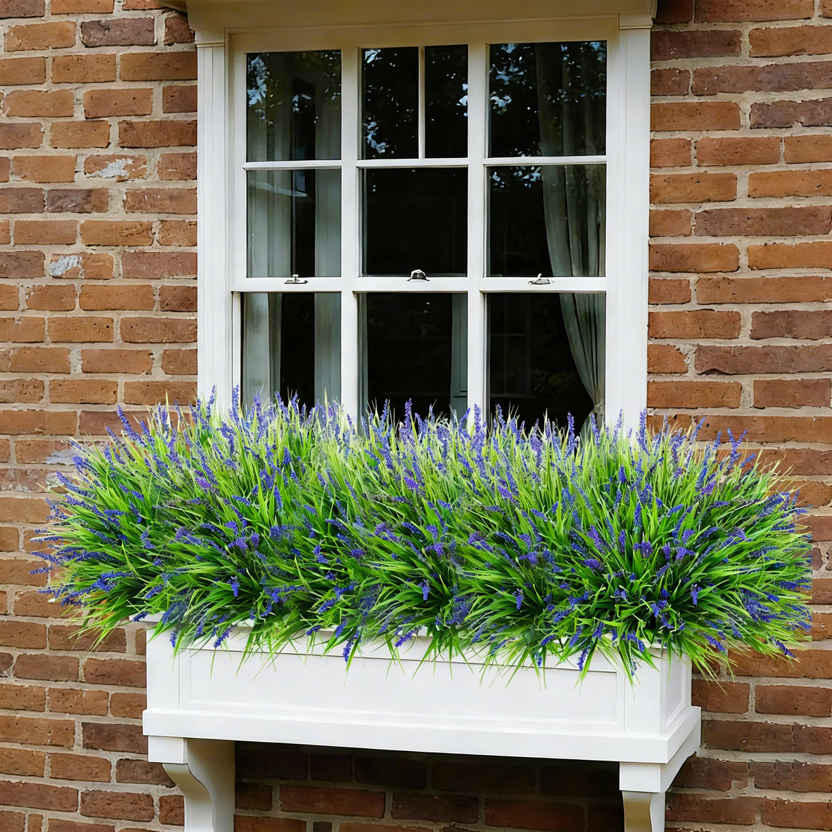 Ivydale purple faux greenery with green to dark gradient leaves for realistic garden decor.