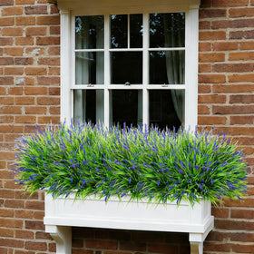 Ivydale purple faux greenery with green to dark gradient leaves for realistic garden decor.