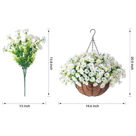 Ivydale realistic silk flowers with green eucalyptus enhance spaces.