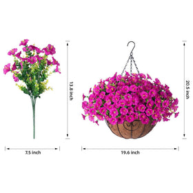 Ivydale realistic silk blooms ideal for balcony decorations and porches.
