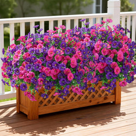 Ivydale silk flowers for outdoor planters brighten patios and windowsills.