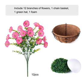 Ivydale silk morning glory with eucalyptus leaves for year-round color