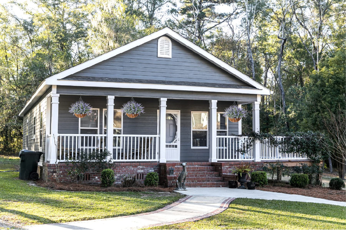 Ivydale twelve-inch basket size offers versatile arrangement for windows and doors.