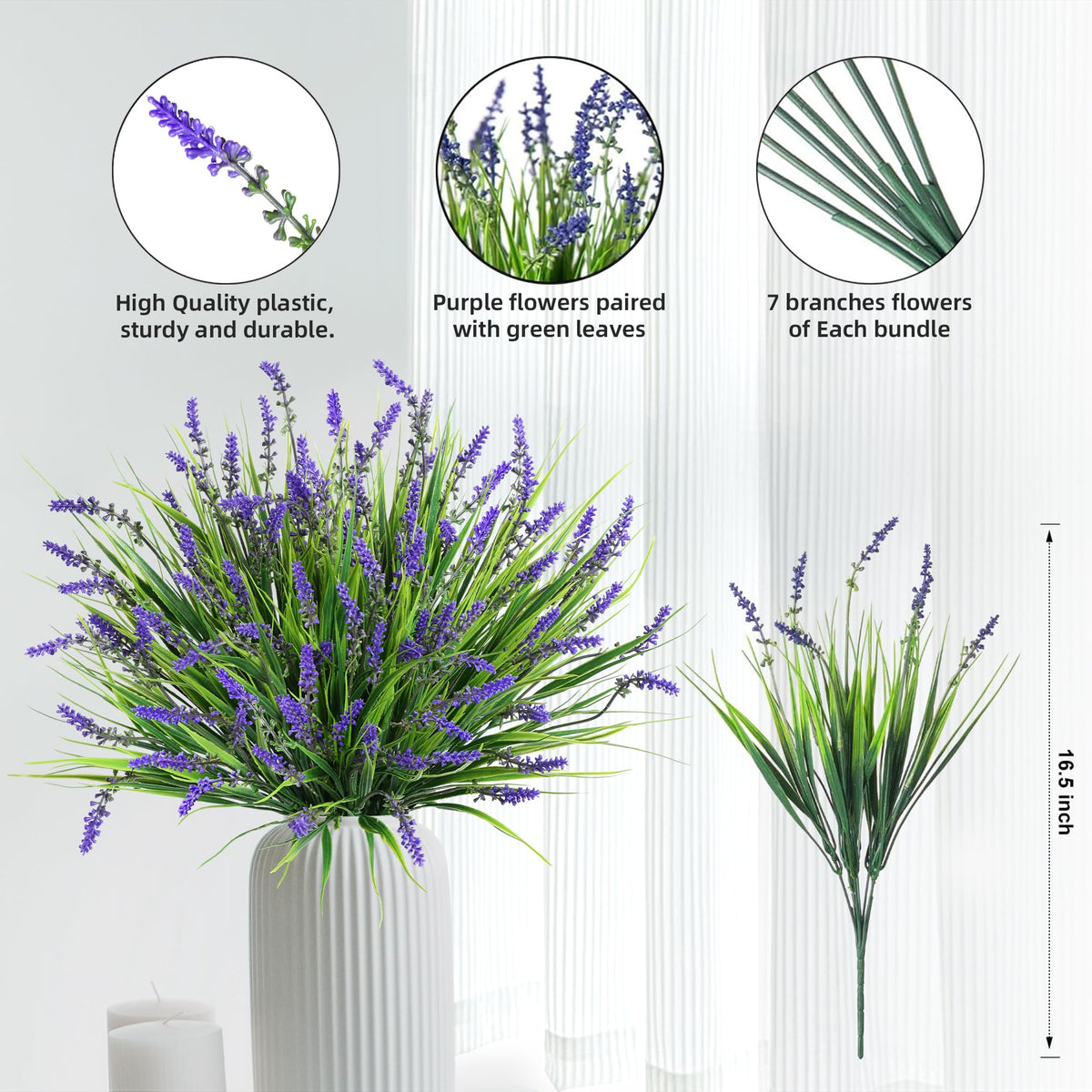 Ivydale 20-piece purple monkey grass set ideal for planters and walkway accents.