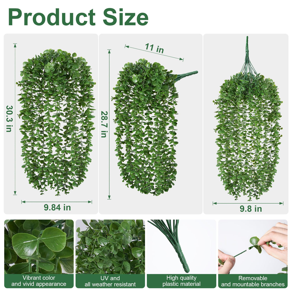 Ivydale UV-resistant artificial plants on outdoor display for durability