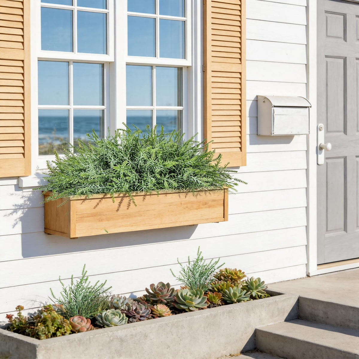 Ivydale versatile artificial greenery bundles for urns, planters, and more