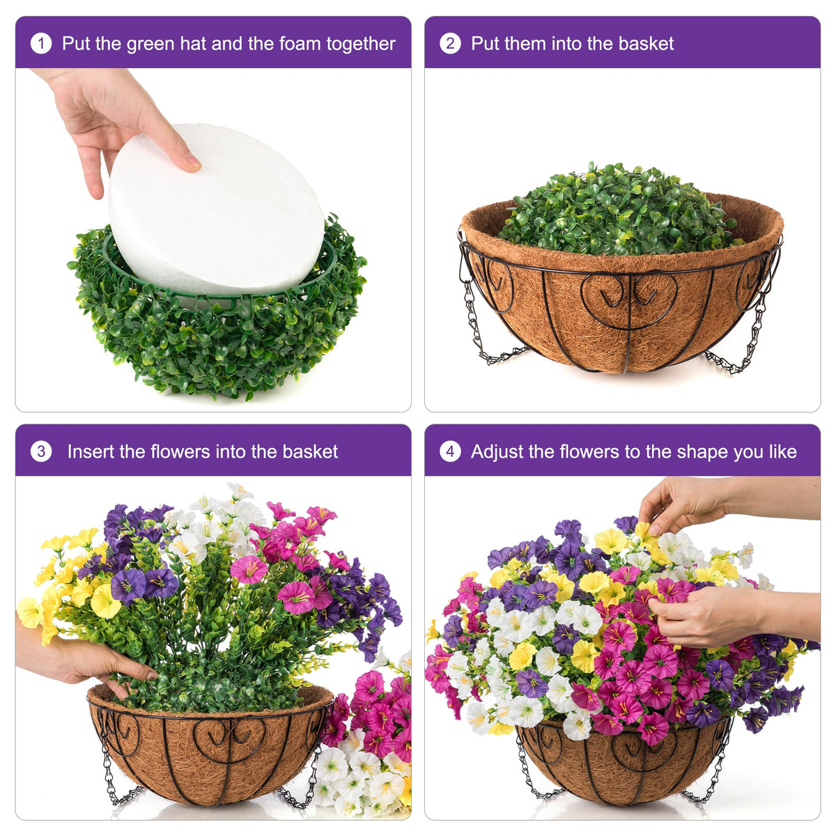 Ivydale vibrant faux blooms on display for instant curb appeal.