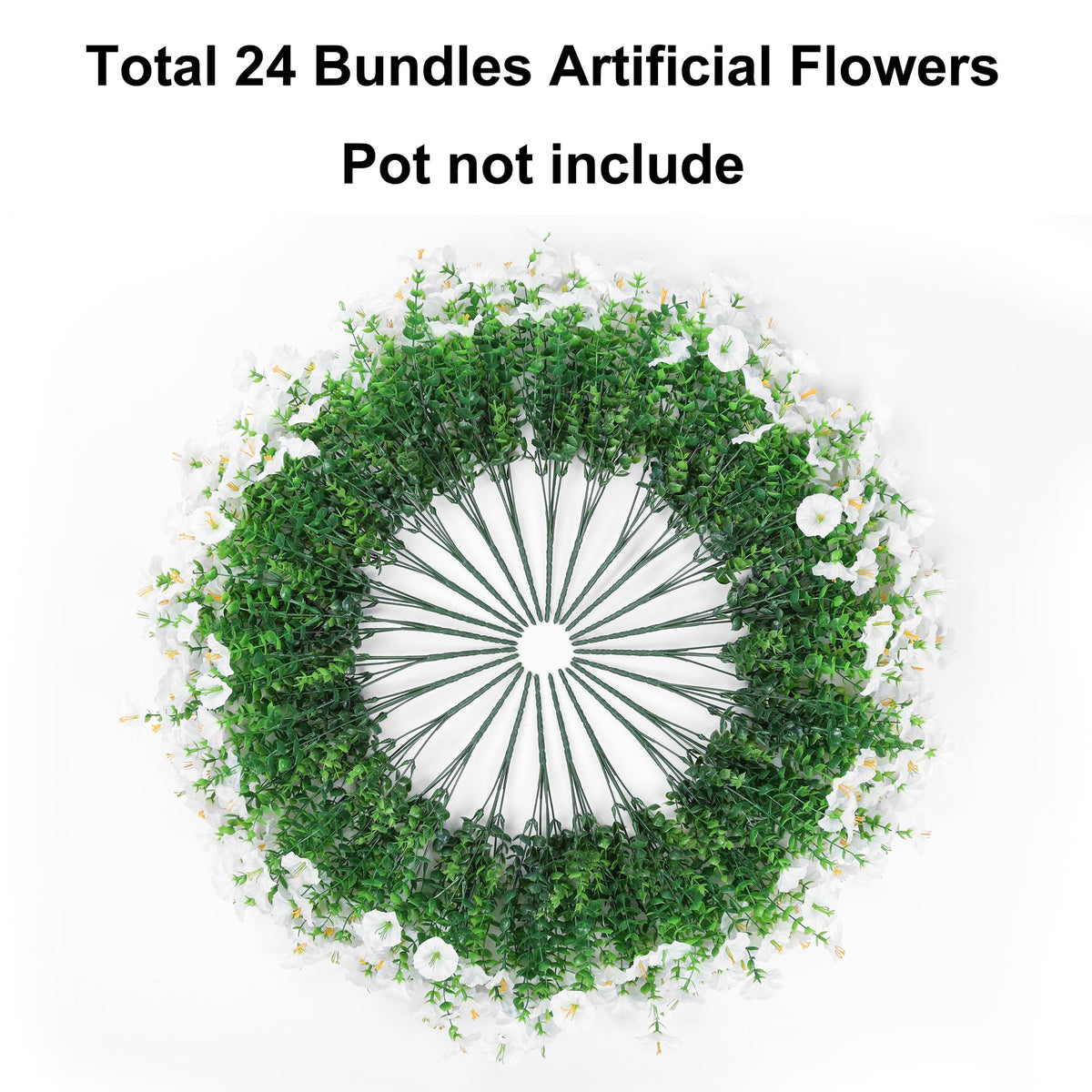 Ivydale wedding decor with artificial petunias for events